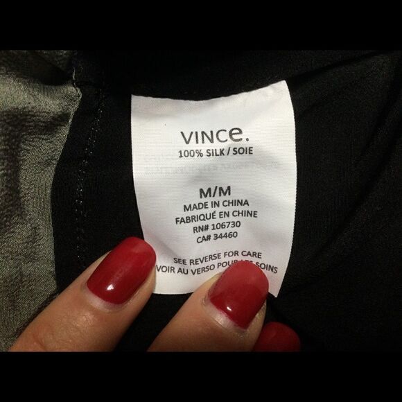 VINCE Silk Sleeveless Blouse   - Picture 8 of 9